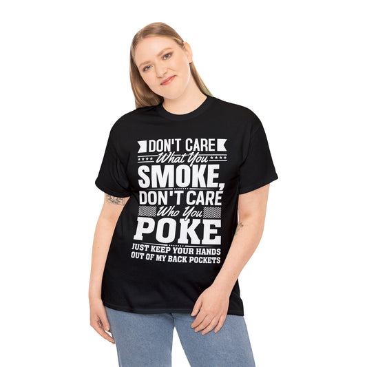 "Don't Care"Cotton Tee