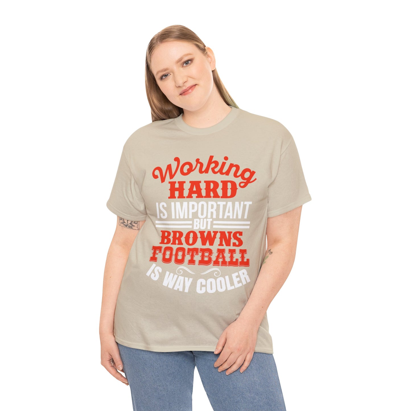 "Working Hard" Cotton Tee