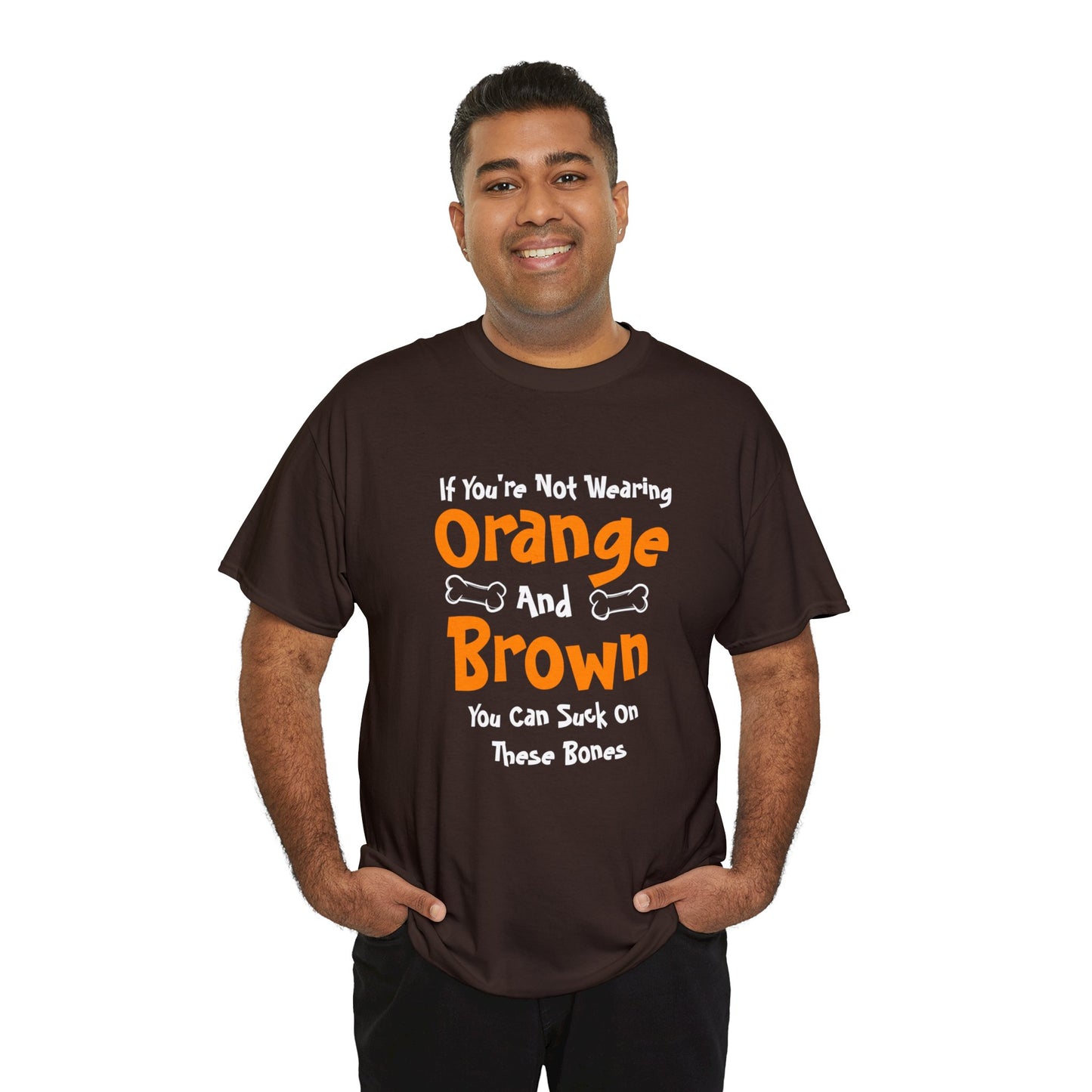 "Orange and Brown" Heavy Cotton Tee