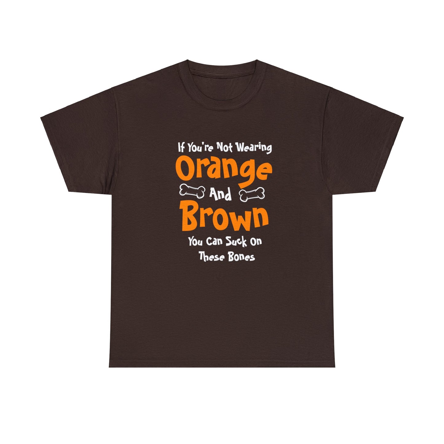 "Orange and Brown" Heavy Cotton Tee
