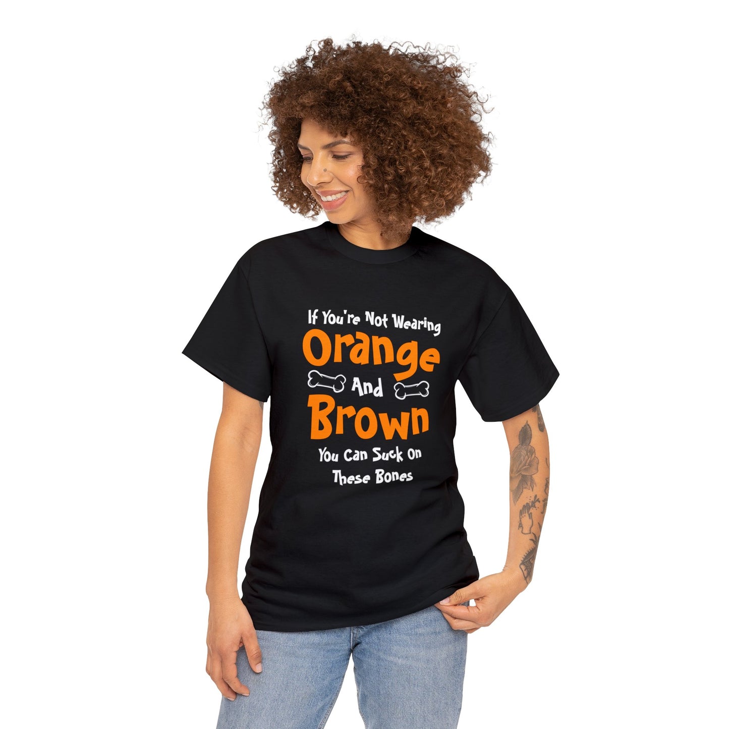 "Orange and Brown" Heavy Cotton Tee