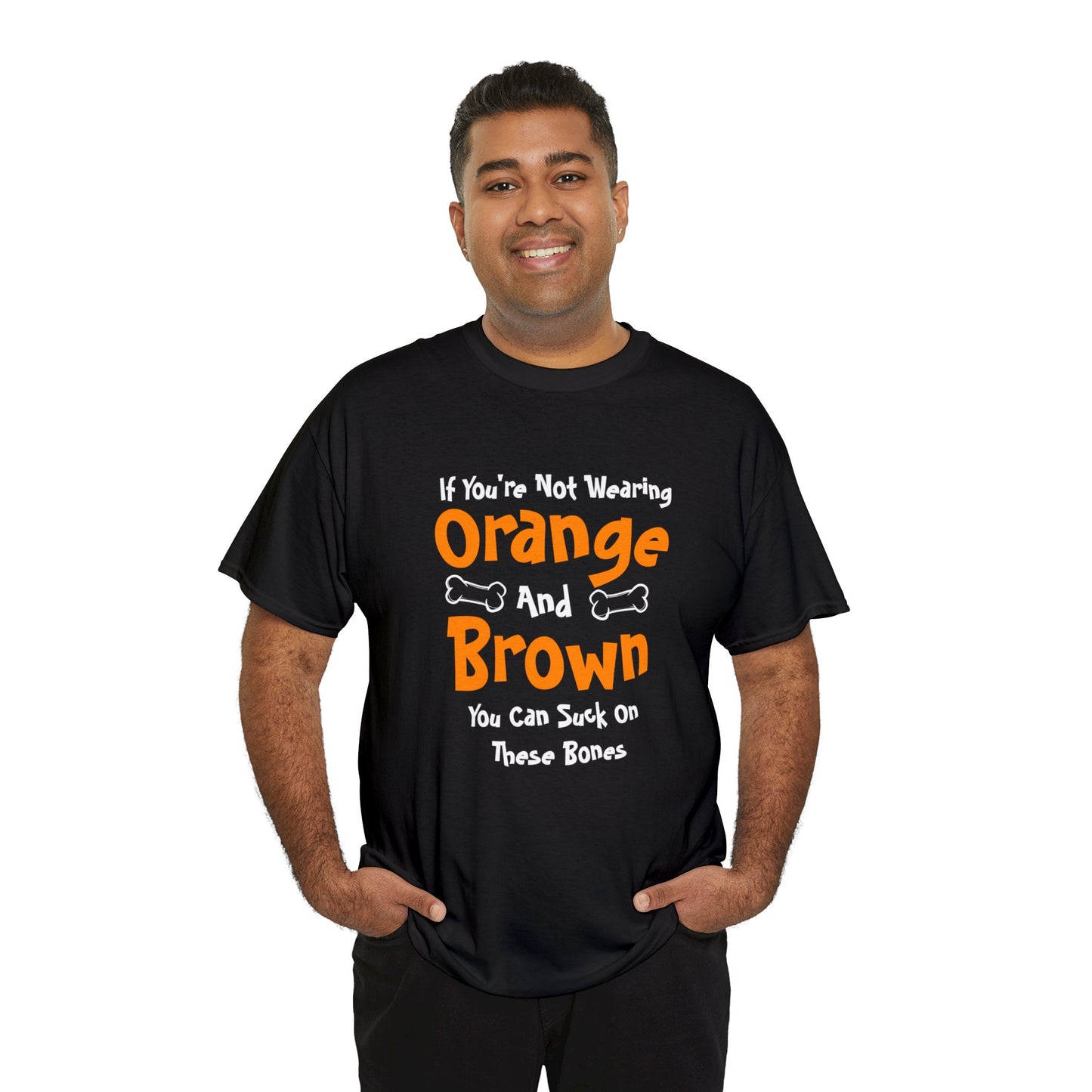 "Orange and Brown" Heavy Cotton Tee