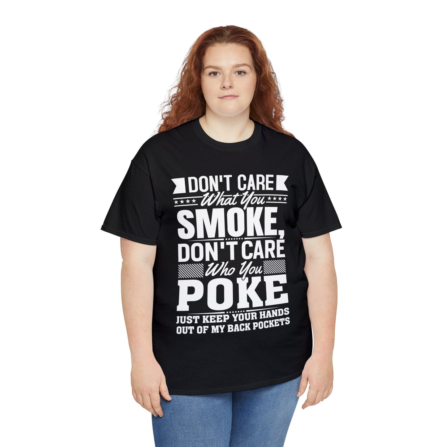 "Don't Care"Cotton Tee