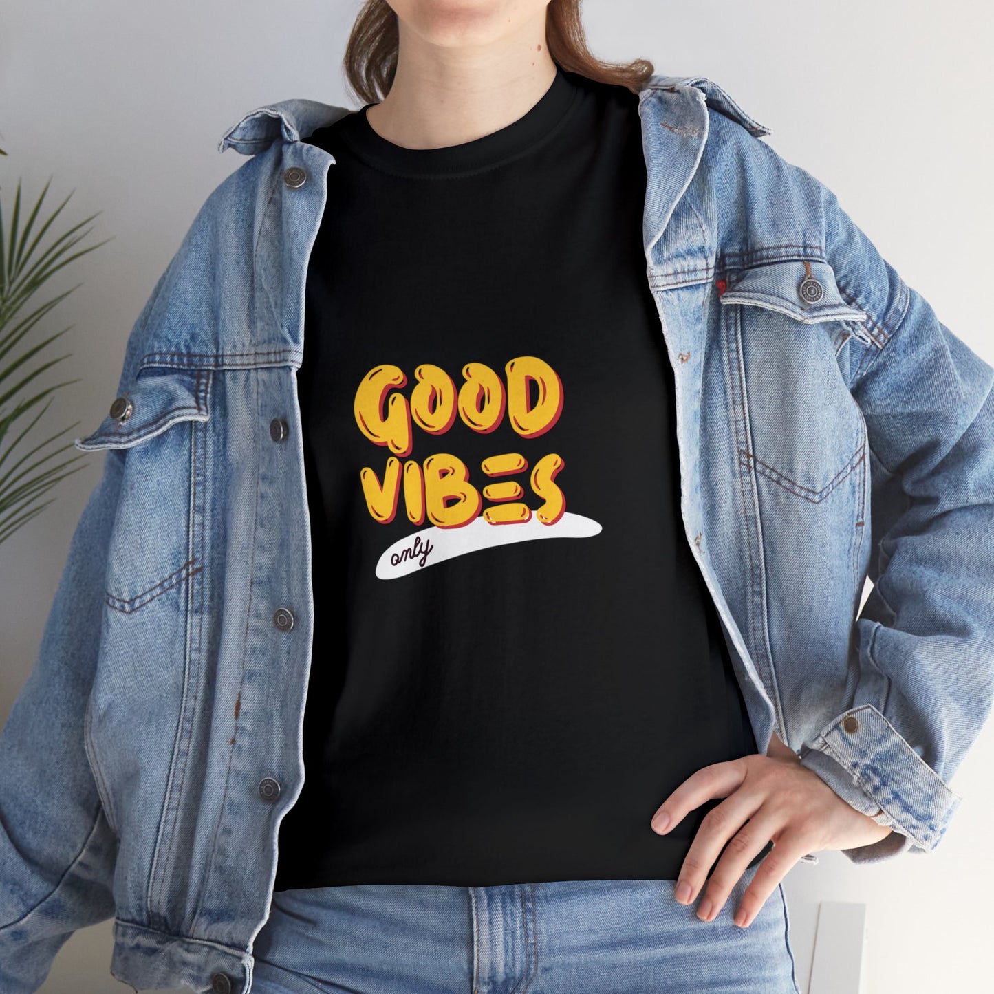 "Good Vibes Only" Cotton Tee