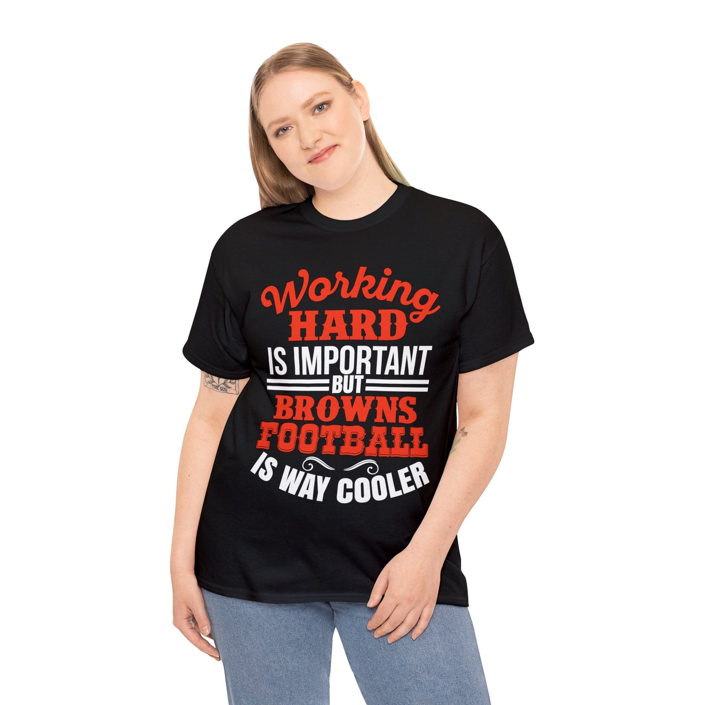 "Working Hard" Cotton Tee