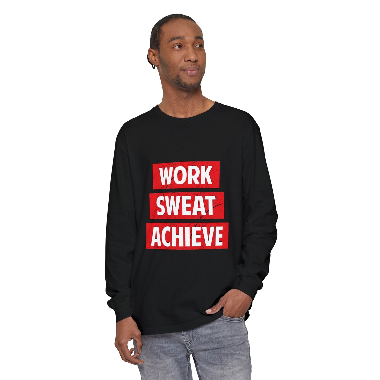 Work Sweat Achieve Long Sleeve T-Shirt - Unisex