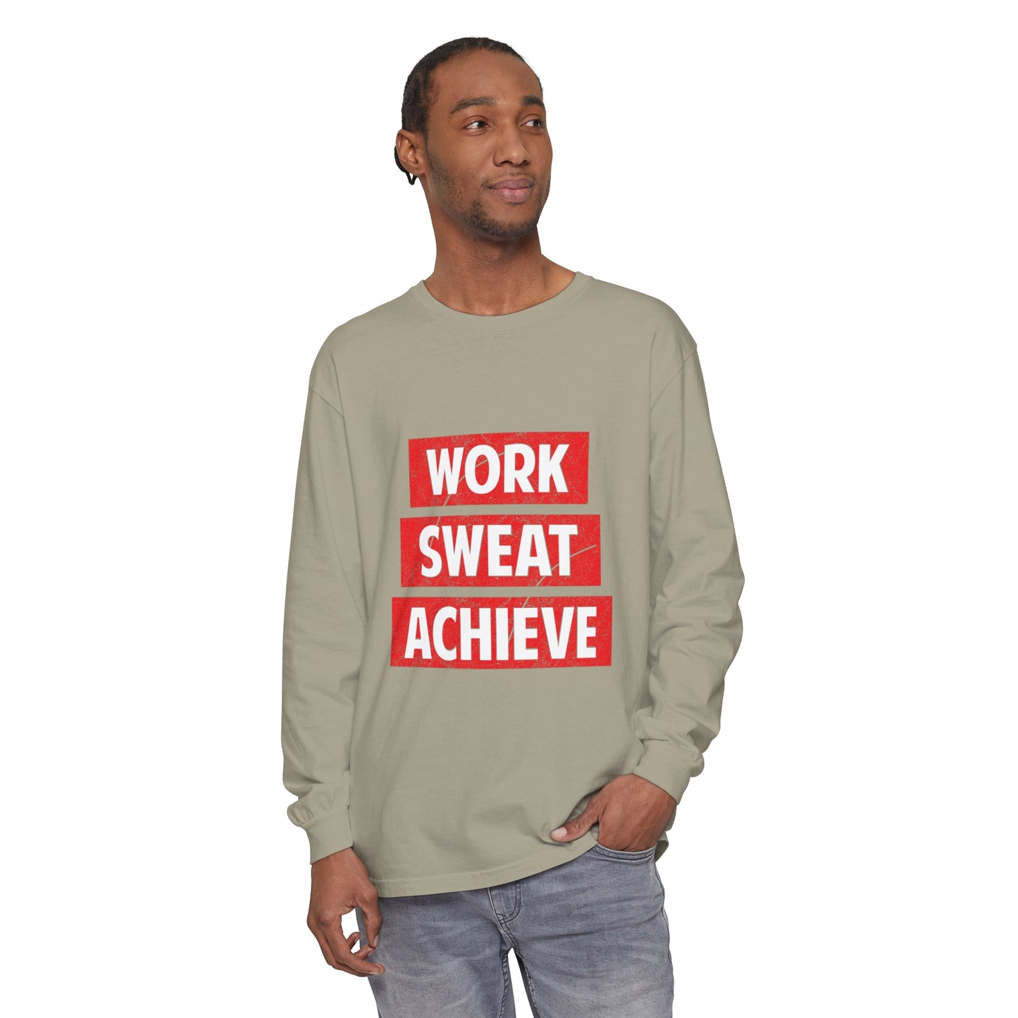 Work Sweat Achieve Long Sleeve T-Shirt - Unisex